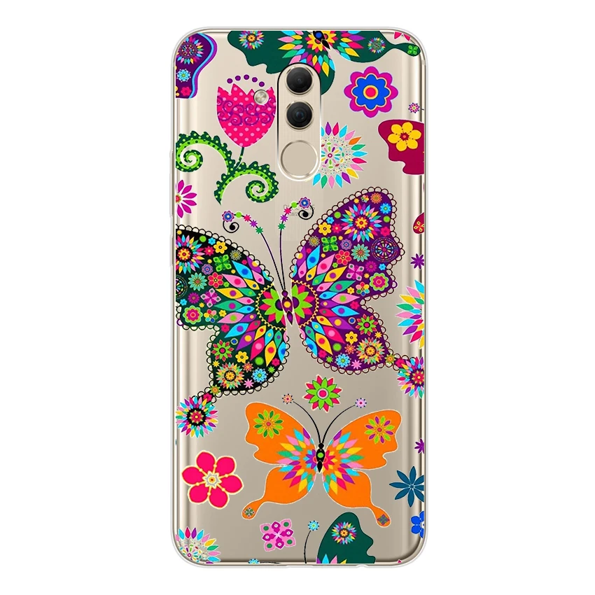 Мягкие силиконовые чехлы для Huawei Mate 20 9 10 lite роскошный чехол из ТПУ с принтом