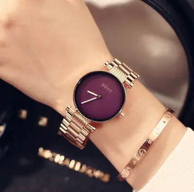 Часы наручные Guou женские из нержавеющей стали модные брендовые простые