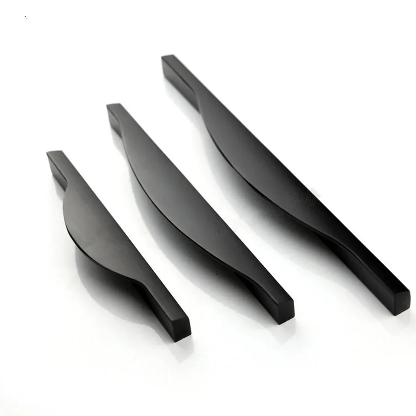 Ручки мебельные простые черные в стиле ретро 96/128/160 мм|pull knob|black kitchen cabinetsdrawer handles |