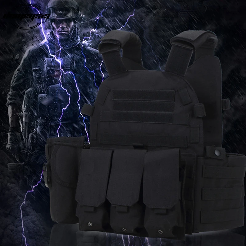 Мультикам камуфляж Molle нейлон модульный жилет тактические боевые жилеты для охоты 6094 жилеты Военная Мужская одежда армейский жилет