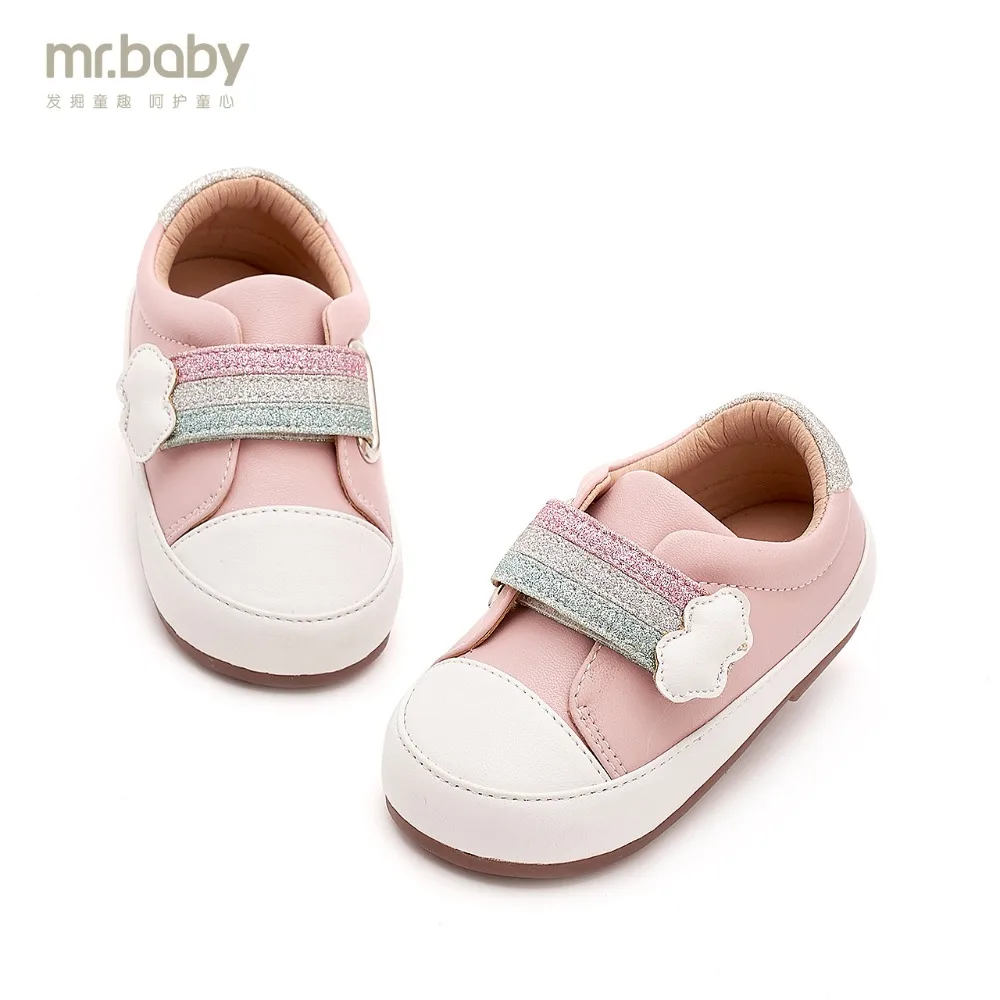 Mr.baby Original kids shoes 2019 New Spring and Autumn Lovely Shining Rainbow Cloud Girl Boy Toddler Sports | Детская одежда и