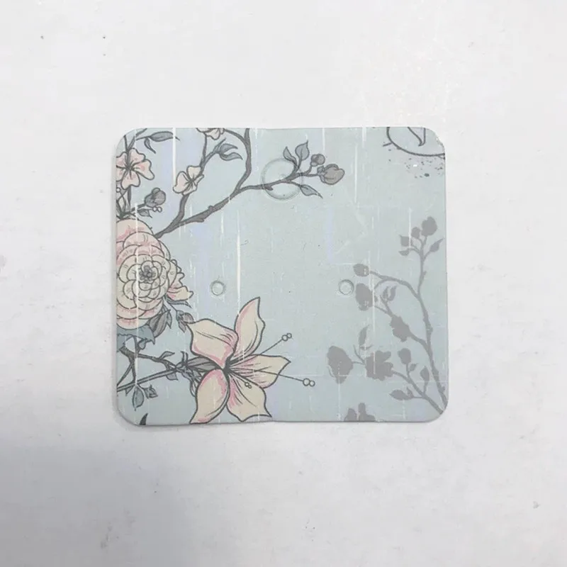 20 шт цветные крафт бумажные шпильки для ушей бирка ювелирных изделий серьги