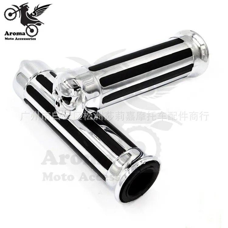 Высококачественная Черная Серебристая хромированная часть черепа