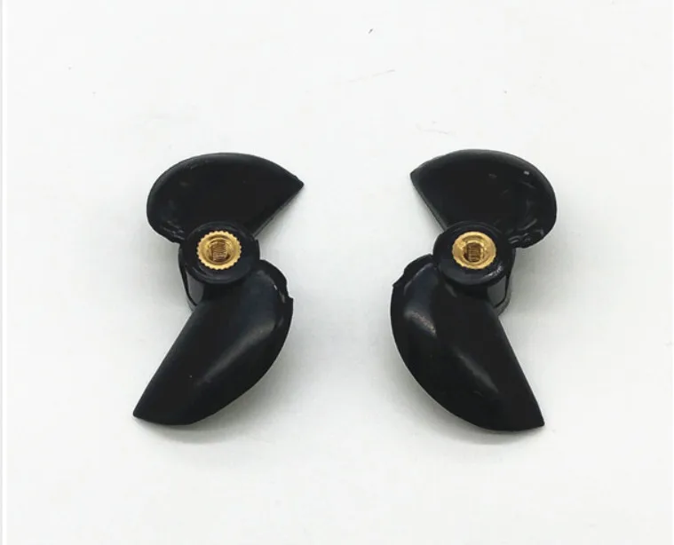 

RC model ship 2 leaf copper core positive and negative paddle boat propeller 3mm screw shaft 36MM propeller