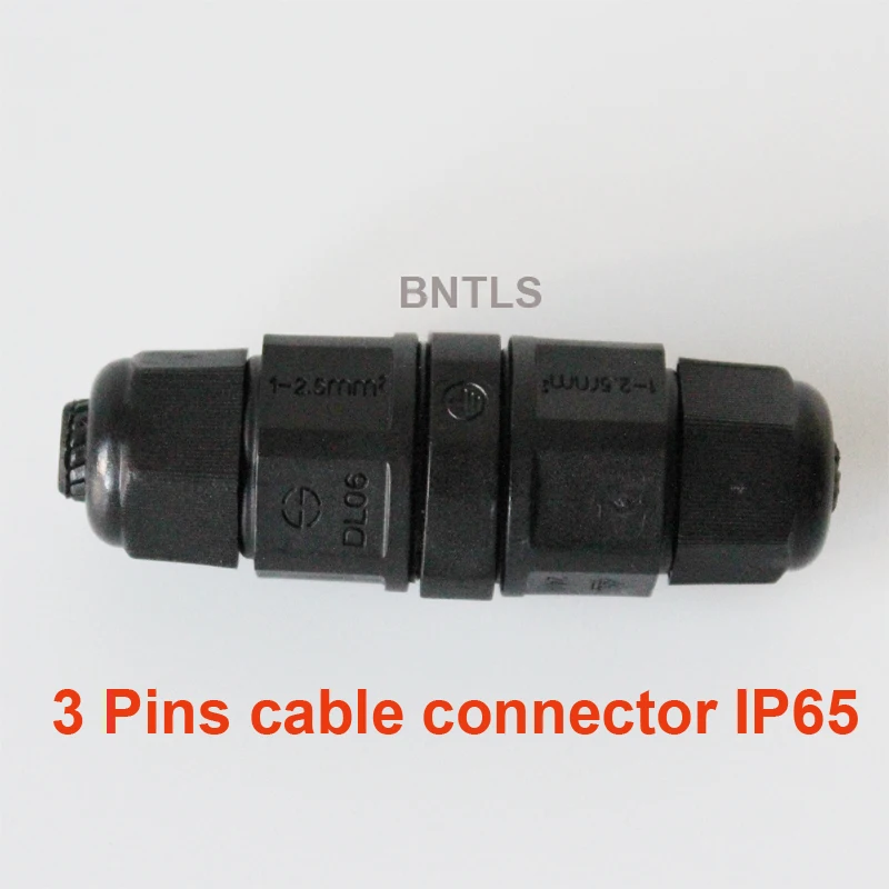 

IP65 15A 2 3 Pin Waterproof Connector Adapter Screw Locking Cable connector water proof Industrial Electrical Wire Connector