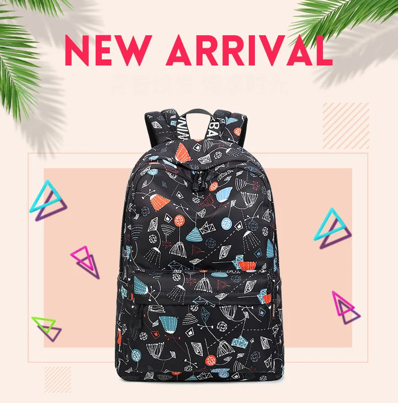 Модный женский рюкзак с принтом для отдыха и путешествий, женский рюкзак Mochila, школьный рюкзак для ноутбука, рюкзаки для девочек