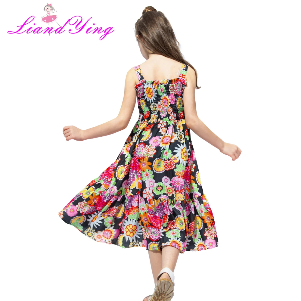 2022 Brand Bohemia Children Dress Girls Summer Floral Party Dresses Toddler Clothing Kids 7 10 12 Years Old For Baby | Детская одежда и