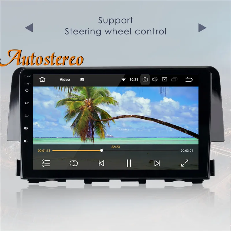 Android 9 автомобильный без dvd-плеера gps-навигация, радио, стерео для Honda Civic мультимедиа магнитола головное устройство