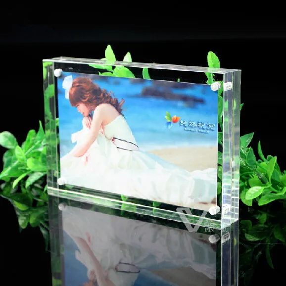 Акриловые Прямоугольник Магнит Фото Рамка Высокий Прозрачный Домашнего Декора