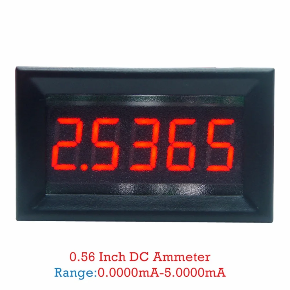 DC 0 5.0000mA (5mA) цифровой амперметр 5 разрядная панель измерителя тока Guage 36
