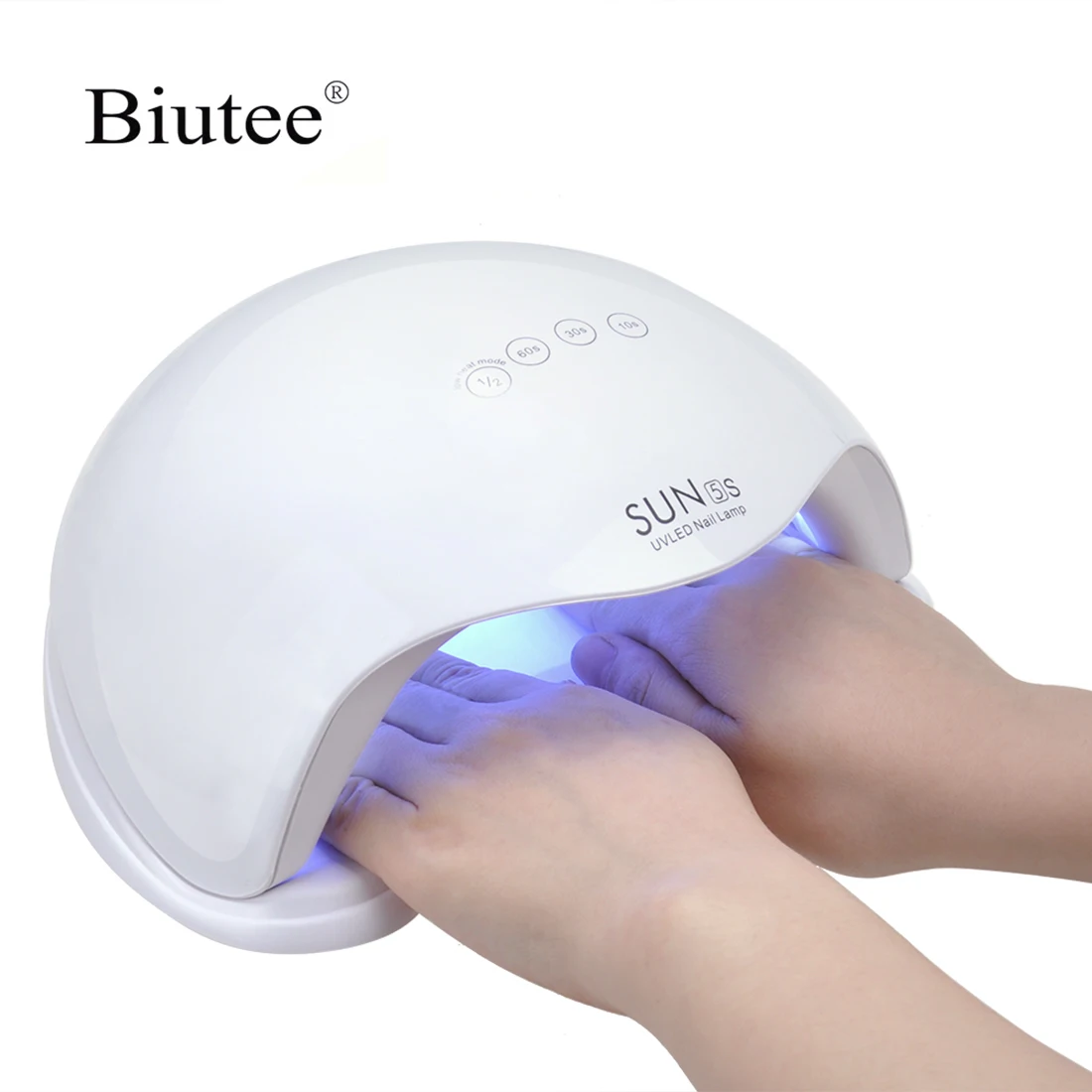 Biutee 42 Вт SUN 5X Plus УФ 24LED лампа для ногтей Сушилка для ногтей ледяная лампа для маникюра гель-лампа для сушки ногтей Гель-лак