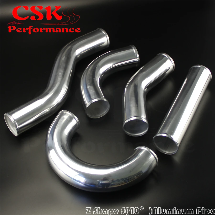 З/Форма Алюминий интеркулер впускная труба трубопровод шланг 63 мм 2 5 &quotдюймов L =