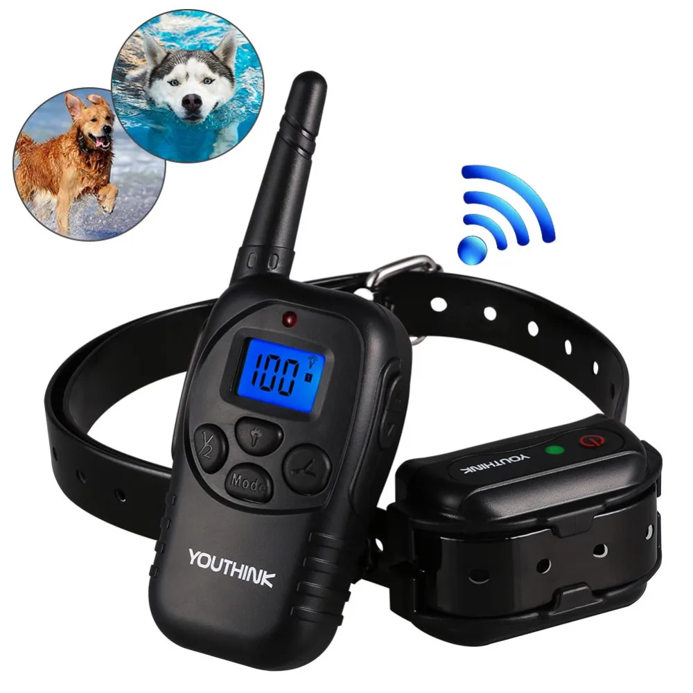 Lcd Электрический 100LV Уровень Shock Vibra обучение собак дистанционное управление E-Collar