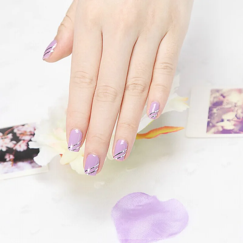 10 шт. Набор Разноцветные Rolls Чередование Ленты Линия Для Nail Art DIY Ногтей Наклейки