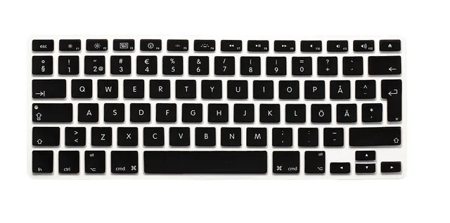 Для Apple MacBook air Pro 13 15 17 шведская буква силиконовая EU/UK Крышка для клавиатуры