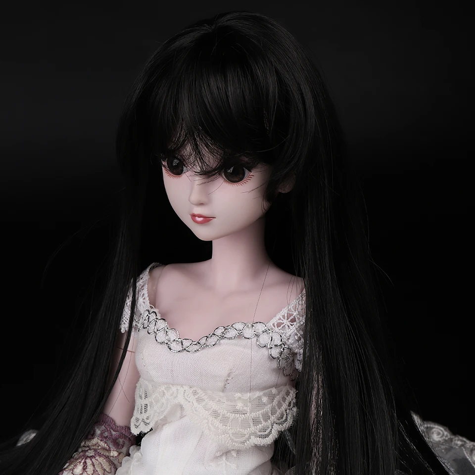 Cataleya 1/3 1/4 BJD волосы высокая температура длинные серые прямые и Курчавый BJD парик SD для BJD куклы
