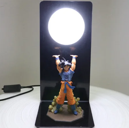 B Dragon Ball Goku силовые бомбы ночник Креативный светодиодный настольный светильник для спальни кабинет Декор новинка подарок для детей игрушки Фигурки подарок - Цвет: B