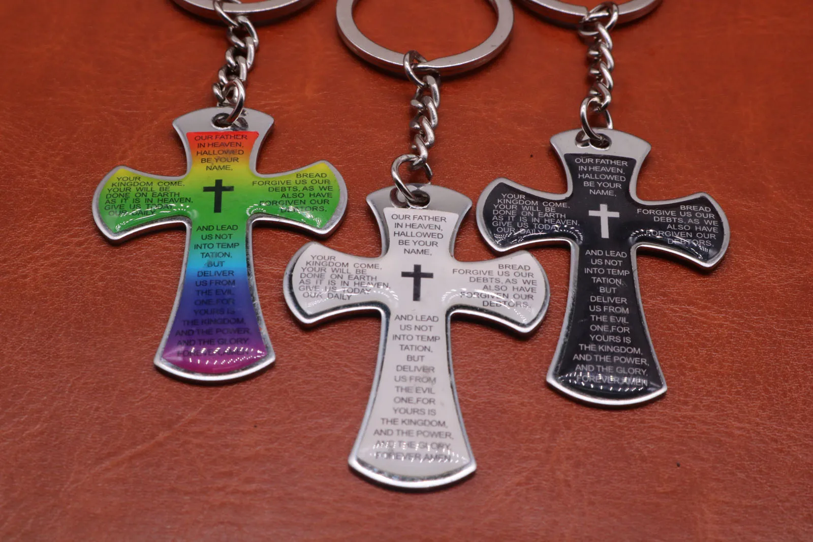 Charm Jesus cross stainless steel pendant Keychain accessories car key chain ring rack female jewelry free delivery. | Украшения и