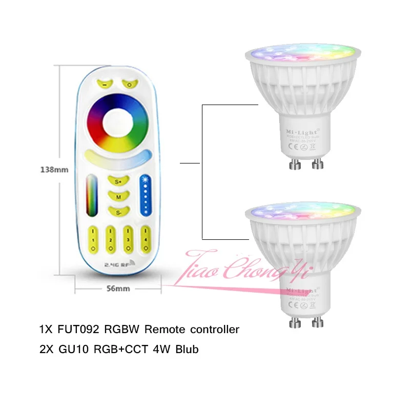 Приглушаемая Светодиодная лампа Mi светильник 4 Вт GU10 RGB CCT(2700 6500K) светодиодные