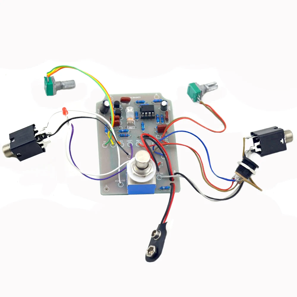 DIY компрессор гитарный эффект педали наборы с красным 1590B True Bypass Бесплатная