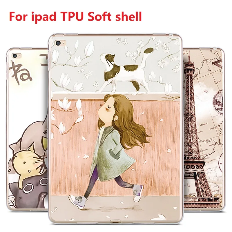 FULCLOUD защитный чехол для ipad mini 1234 23456 мягкий из ТПУ air 1/2 10 5 дюйма pro 9 7 и A1822 |