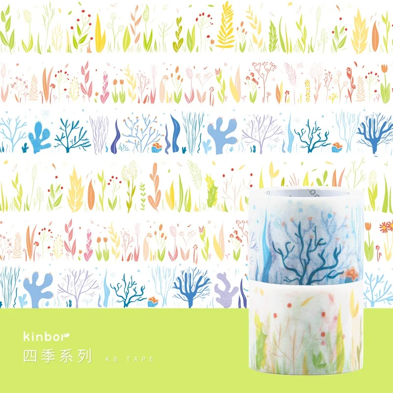 2 шт./лот Kawaii японская васи лента красочная сезонная тема DIY Deco клейкая