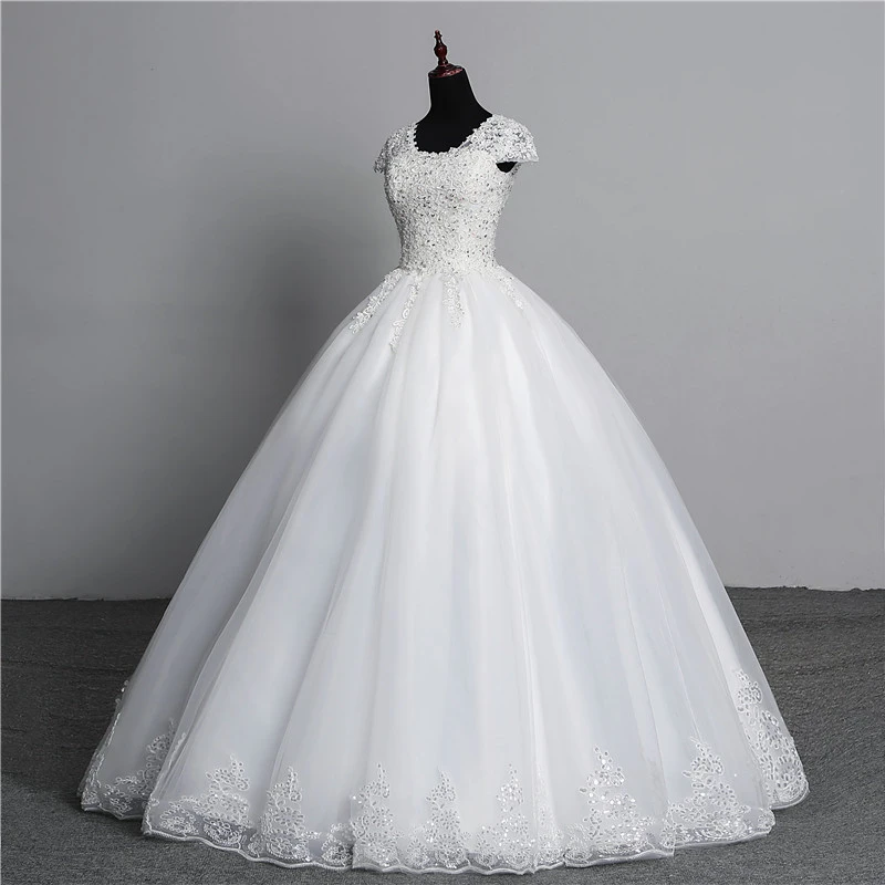 Бальное платье реальные изображения Vestido De Novia Тюлевое свадебное 2018 с блестками