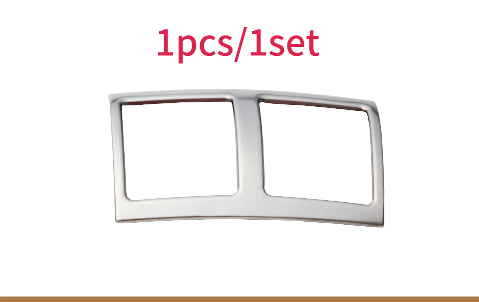 silver 1pcs Для Mercedes benz R300 R320 R350 R400 W251 задний поручень на выходе Кондиционер рамка, накладка, отделка интерьера, аксессуары - Название цвета: silver 1pcs