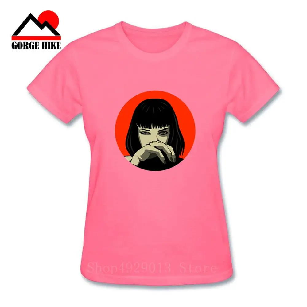 Винтажная женская футболка 90 80S из целлюлозы с принтом в Корейском стиле | Женская