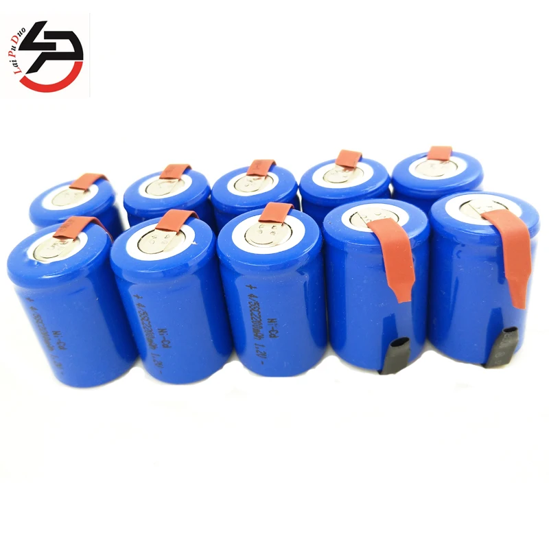 Высококачественный аккумулятор 4/5SC ni cd 1 2 в 2200 мАч Аккумуляторный Аккумулятор 3 3*2