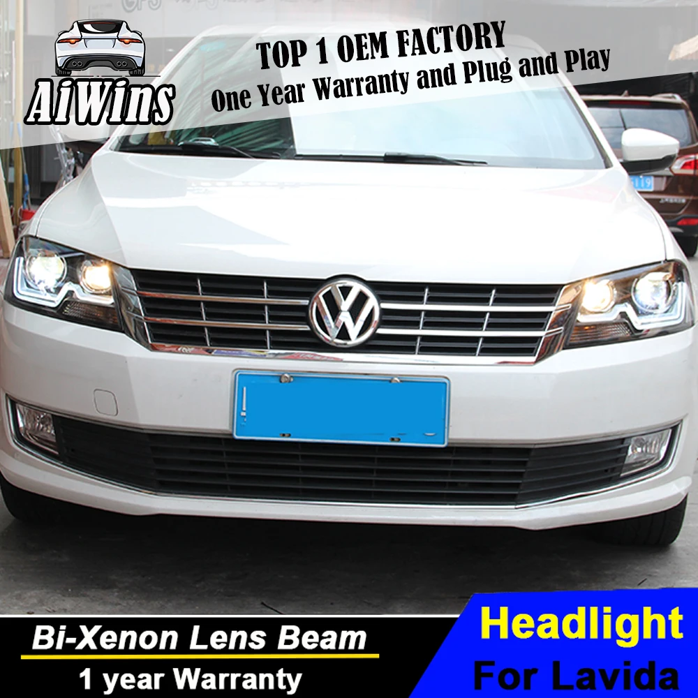Светодиодный фонарь Aiwins Style для Volkswagen Lavida светодиодный фар 2013-2014 drl H7 hid