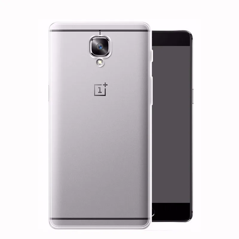 HC17 Для Oneplus 3 Случай 5.5 дюймов Прозрачный TPU Крышка Три Мягкий Ультра Тонкий Crystal Clear