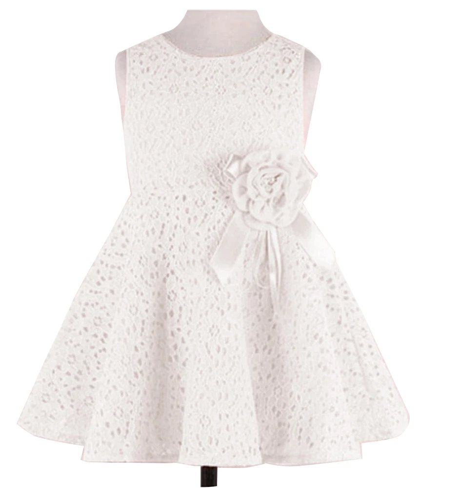 2019 Summer Girls Dresses Fashion Priceness Dress Cute Sleeveless Pink Lace Kids Baby Flower Children Clothes | Детская одежда и