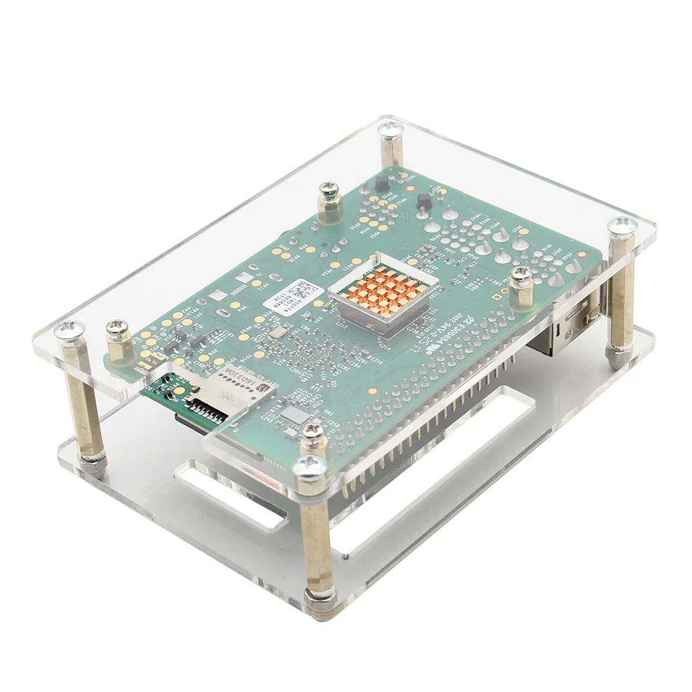 Raspberry Pi 3 Чехол акриловый корпус чехол с охлаждающим вентилятором и металлическим