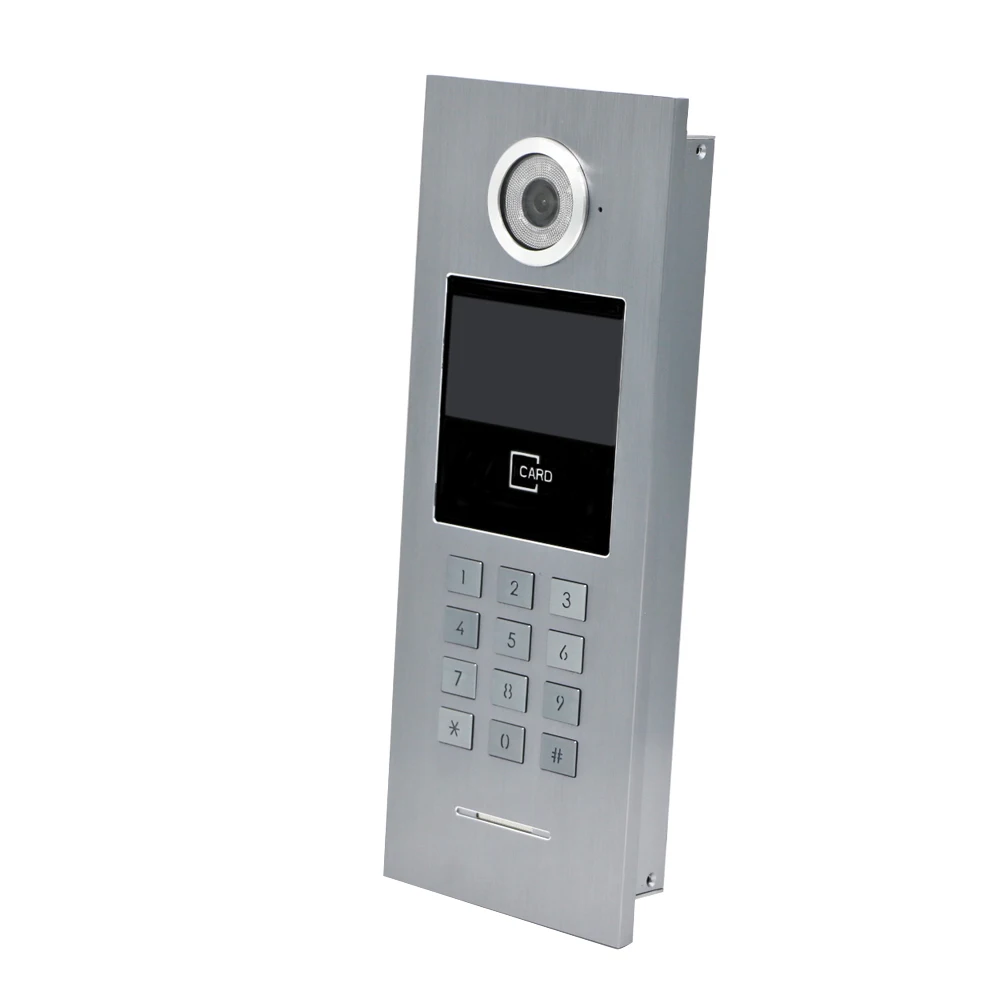 Free Shipping 4 Apartments POE 720P IP Wifi 7" Touch Screen Record Video Intercom Door Phone Code Keypad RFID Outdoor Camera |