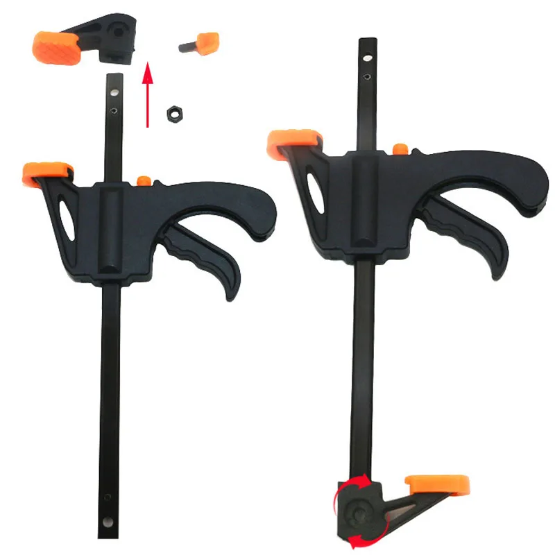 4 inch Quick Ratchet Release Speed Squeeze Wood Working Work Bar F Clamp Clip Kit Gadget Tool DIY Hand | Инструменты