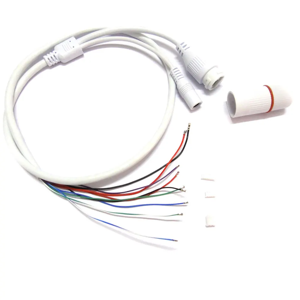 2 шт. CCTV IP Сетевая камера PCB модуль weatherpoof видео кабель питания 60 см длиной RJ45
