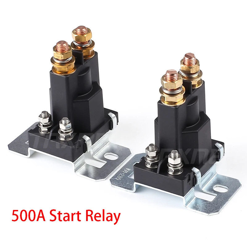Высокий ток реле 500A 12 V/24 V двойной Батарея пусковое реле большой ток автомобильное Мощность переключатель, пусковое реле, авто старт контактор