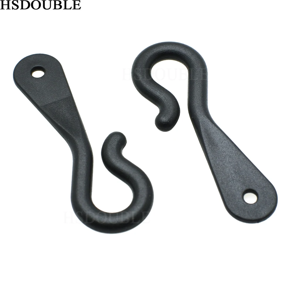 

46.7*16.5mm Black Plastic Hanger&Hook For Garment Textile Accessories