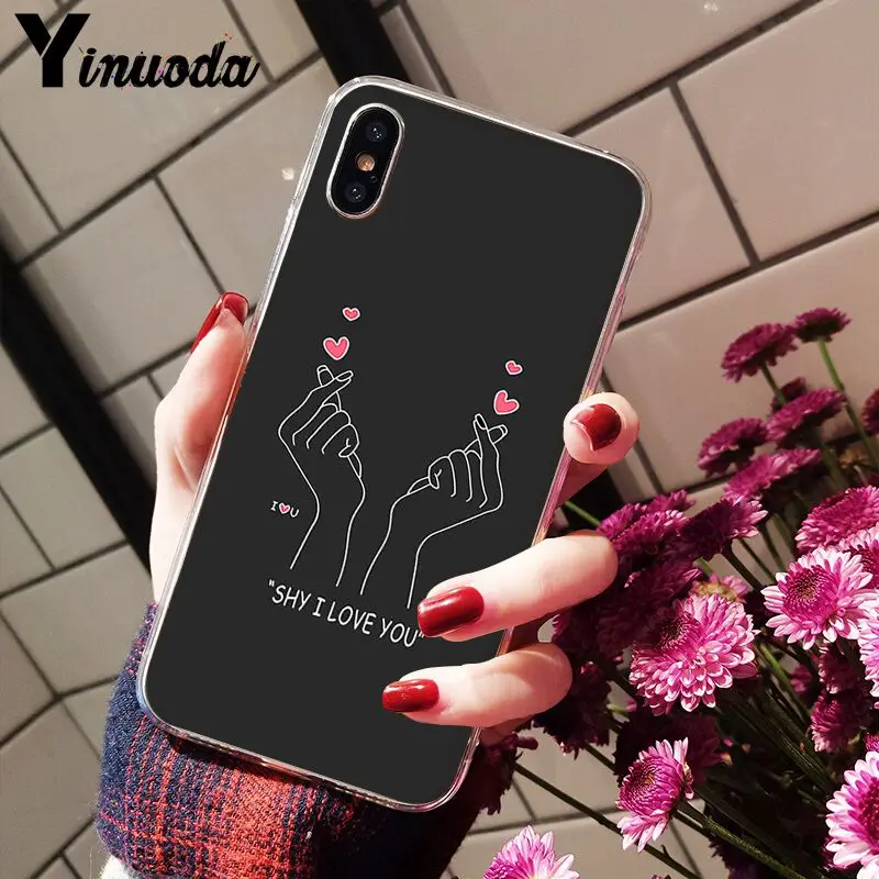 Чехол для телефона Yinuoda EXO kpop с сердечком и рисунком любовь на пальце iPhone 8 7 6 6S Plus X