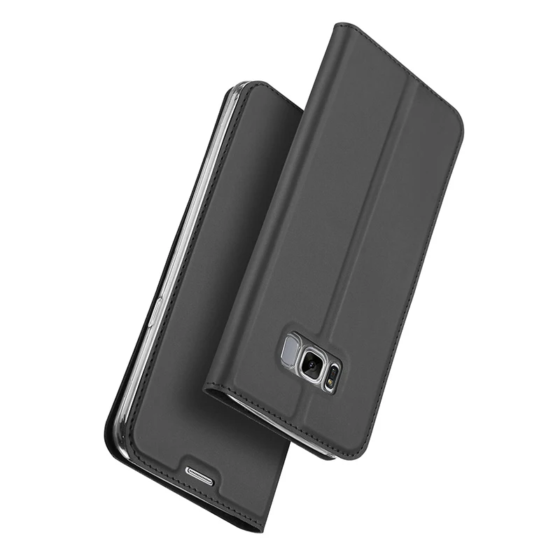 Чехол-книжка из искусственной кожи для Samsung Galaxy S8 цветной Чехол-бумажник чехлы Plus