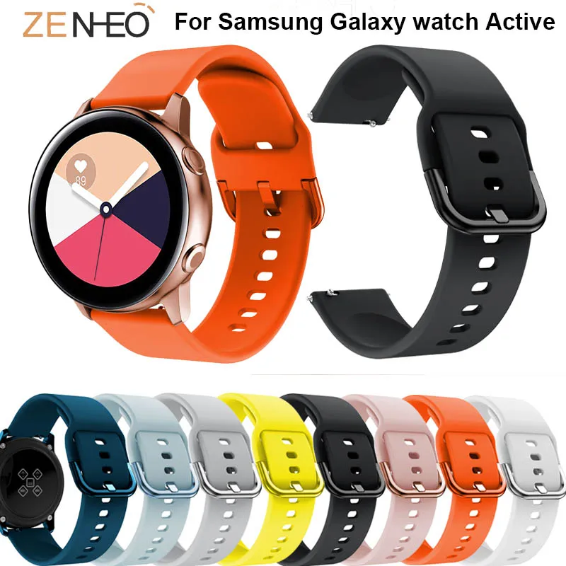 Ремешок для часов Galaxy 42 мм мягкий силиконовый спортивный браслет Samsung watch Active 20 S2