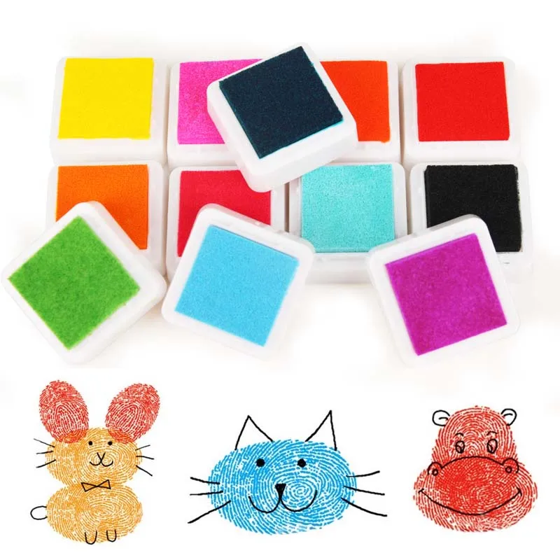 12/20/24 Цвет DIY чернила прокладка для печати Пальчиковые краски Craft Scrapbooking большой
