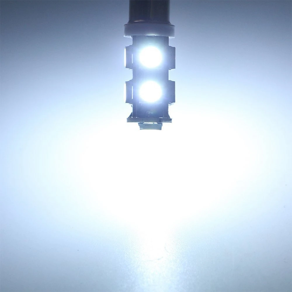 YSY 100 шт./лот авто светодиодные лампы ba9s 9SMD 5050 T4W 9LED белый 24В внутреннее внешнее