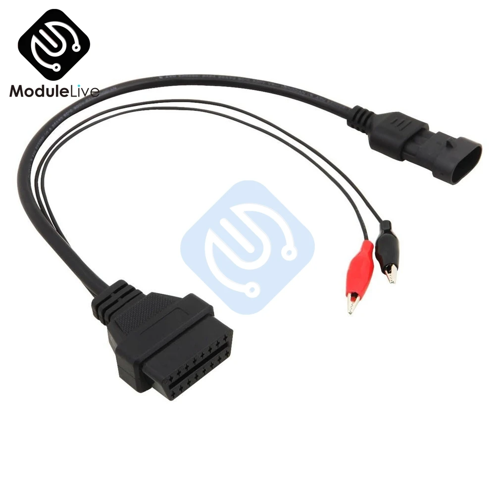 Диагностический кабель OBD2 с 3 контактами на 16 для Fiat Alfa Lancia US|Соединители| |