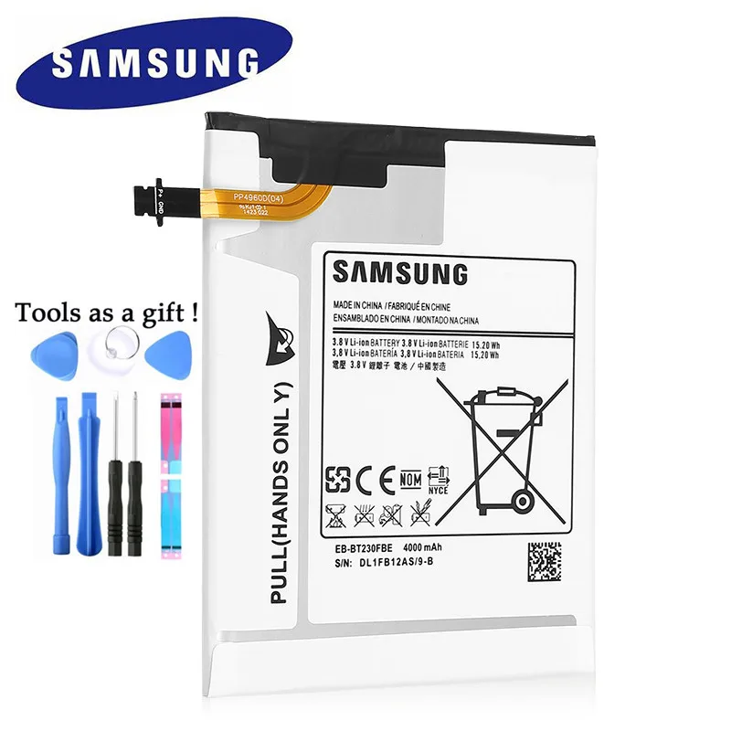 Аккумулятор SAMSUNG для планшетов Samsung Galaxy Tab 4 7 0 дюйма T230 T231 T235 Φ аккумулятор 4000