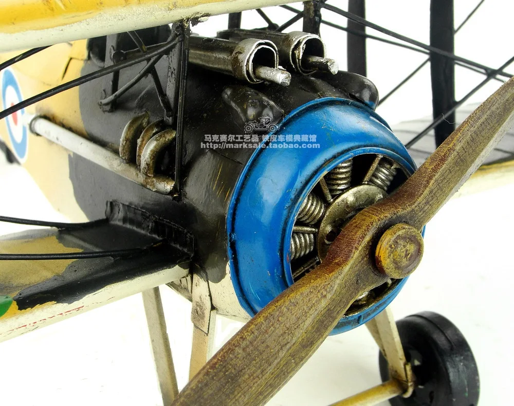 В британском стиле верблюд биплан Истребитель модель ретро креативный мини