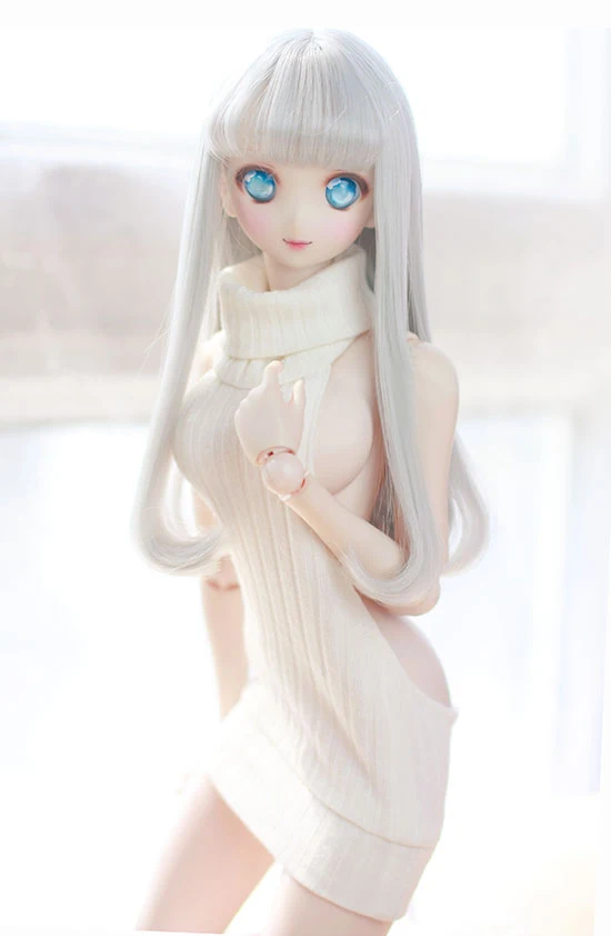

BJD doll colthes white High collar backless sweater for 1/3 1/4 BJD DD SD MSD MDD SD17 SSDF Uncle SSDF2 doll accessories