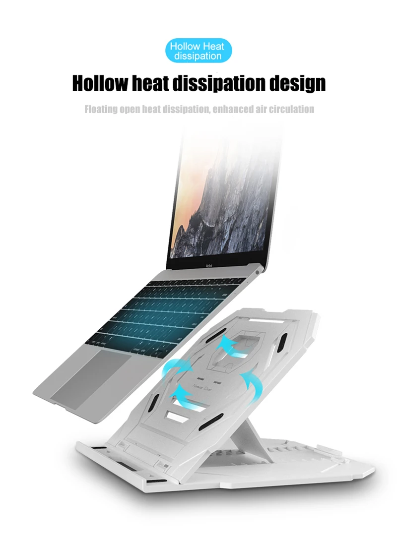 COOLCOLD охлаждающая подставка для ноутбука с поворотом на 360 градусов портативный кулер для ноутбука Регулируемый держатель для ноутбука 15,6 17