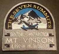 the seven summits mt vinson 3 embroidery mountain patch badge